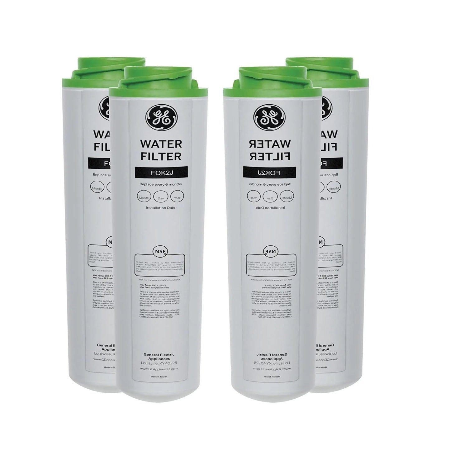 GE FQK2J Under Sink Replacement Water Filter GE