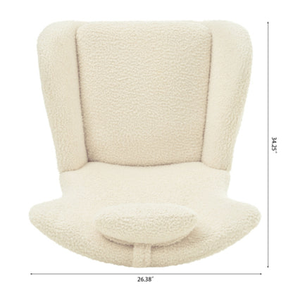 Teddy Upholstered Rocker Glider Chair for Comfortable Nursery Time