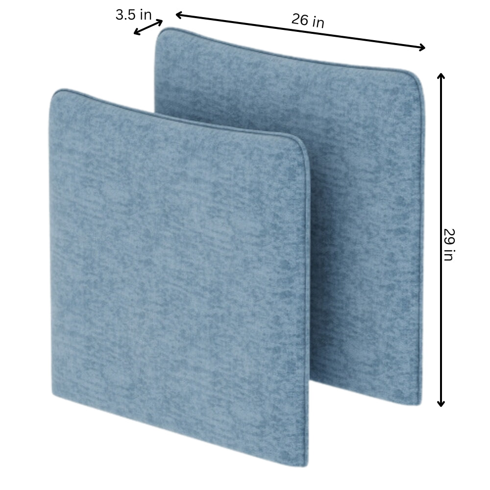 Blue Modular Sofa Side Armrests for Sectional Couch