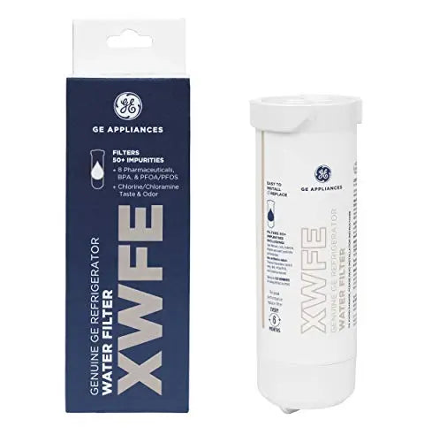 GE XWFE Refrigerator Water Filter | Certified to Reduce Lead, Sulfur, and 50+ Other Impurities | Replace Every 6 Months for Best Results | Pack of 1 GE