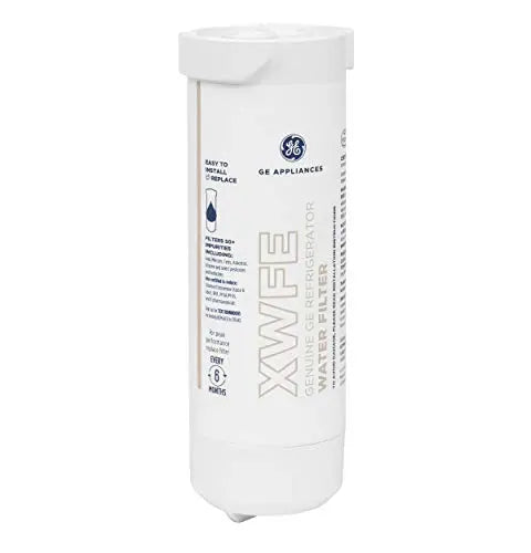 GE XWFE Refrigerator Water Filter | Certified to Reduce Lead, Sulfur, and 50+ Other Impurities | Replace Every 6 Months for Best Results | Pack of 1 GE