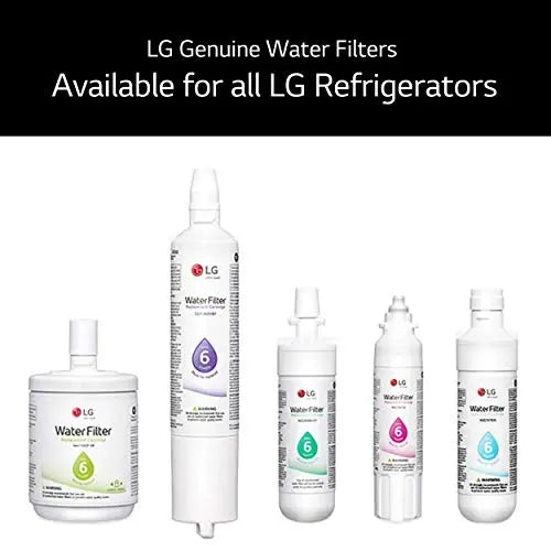 LG LT1000P - 6 Month / 200 Gallon Capacity Replacement Refrigerator Water Filter (NSF42, NSF53, and NSF401) ADQ74793501, ADQ75795105, or AGF80300704 , White LG