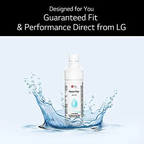 LG LT1000P - 6 Month / 200 Gallon Capacity Replacement Refrigerator Water Filter (NSF42, NSF53, and NSF401) ADQ74793501, ADQ75795105, or AGF80300704 , White LG