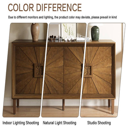 60" Premium Rustic American Farmhouse Wooden Credenza